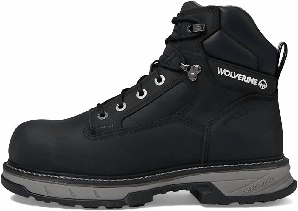 NEW WOLVERINE men's reforce energybound safety boots in black